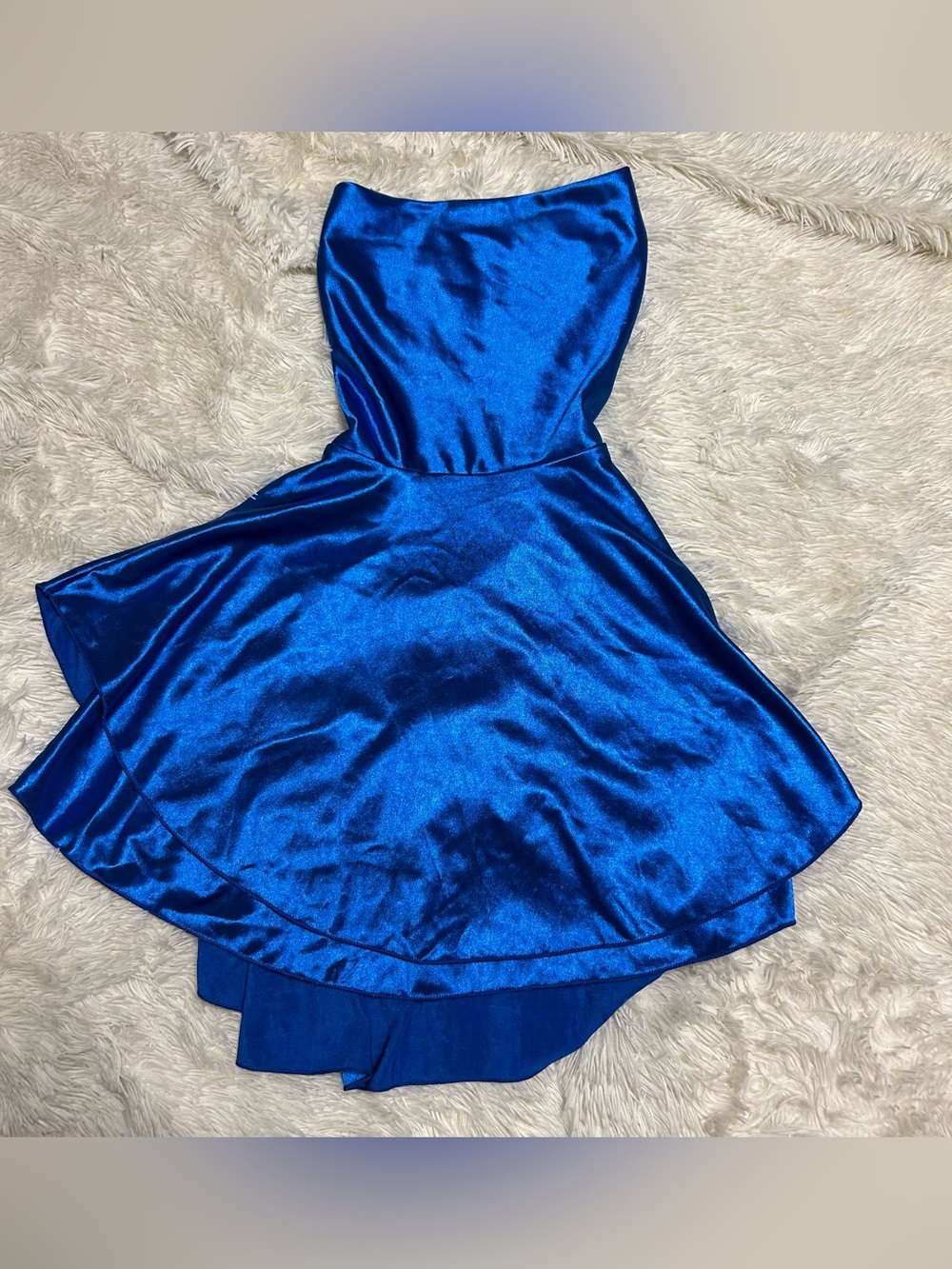 Blue Strapless Dress